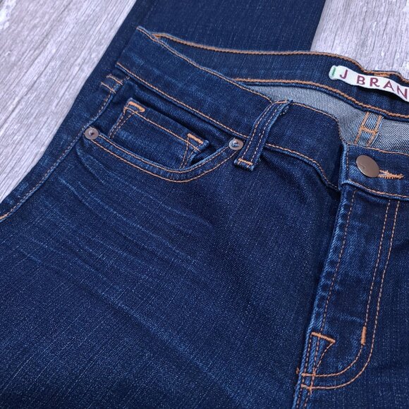 J Brand Womens The Skinny Jeans Size 29 Dark Blue Indigo Denim Stretch Pants - Picture 5 of 9